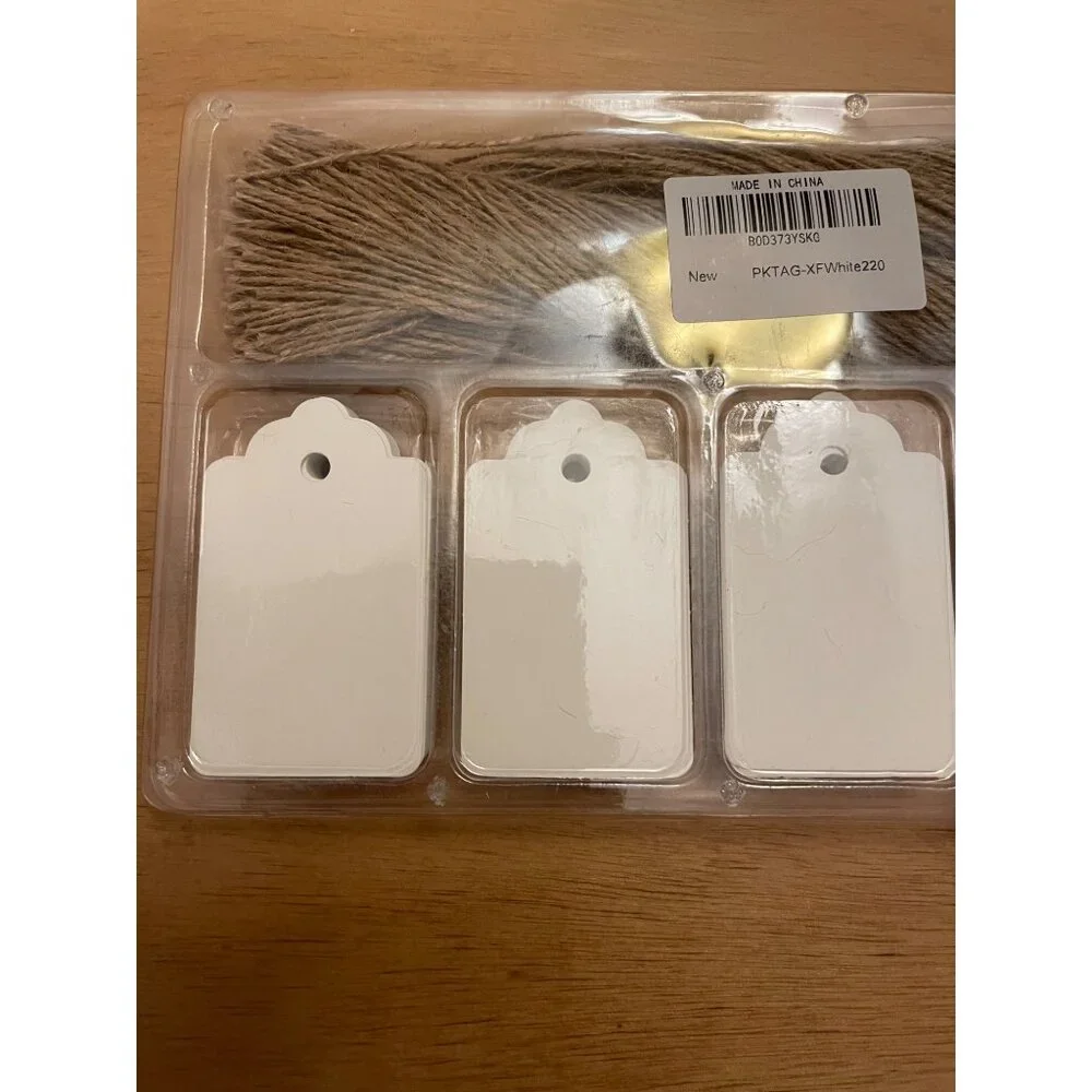 New 220pc Gift Tags with Jude Rope Great for Reselling Gifting Organizing etc